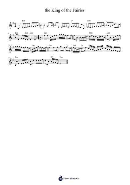 the King of the Fairies Notas de música por undefined-Arr.Davehume