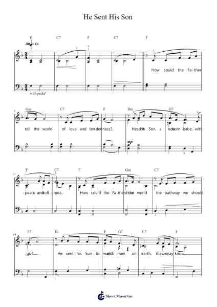 He Sent His Son Sheet Music by Michael Finlinson Moody/Mabel Jones Gabbott-Arr.Atwright