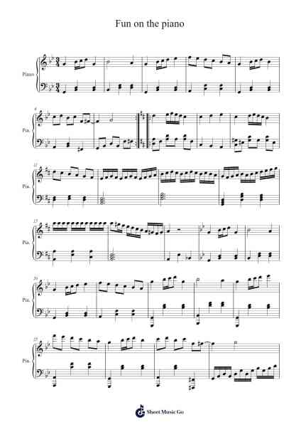 Fun on the piano Sheet Music by Bilke-Arr.Bardtrid