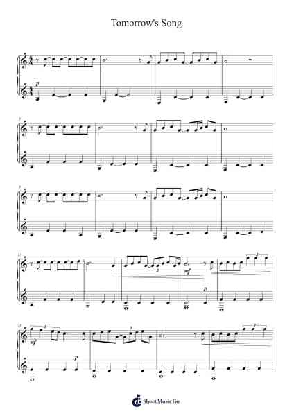 Tomorrow's Song 樂譜由 Ólafur Arnalds - 編曲 Sampcon Mevans