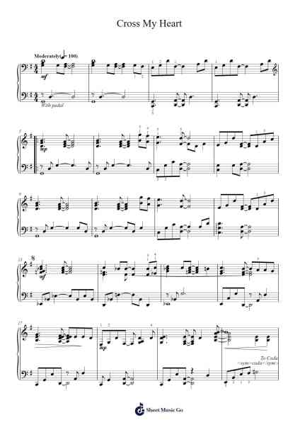 Cross My Heart Sheet Music by Michael W. Smith-Arr.Bartblack Jobky