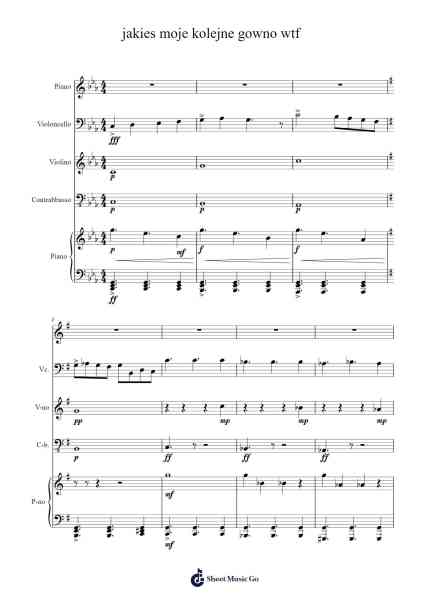 jakies moje kolejne gowno wtf Sheet Music by Vihume Yulekin-Arr.Joanbar Crichniel