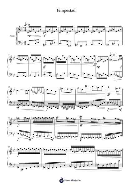 Tempestad Sheet Music by Nicolás López-Arr.Kirkckle Clarkckle