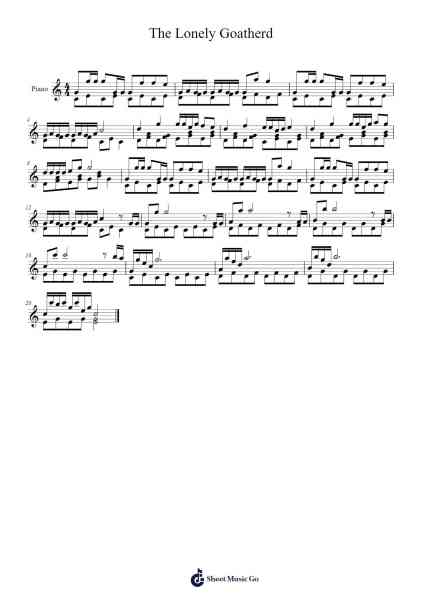 The Lonely Goatherd Sheet Music by Rodgers & Hammerstein-Arr.Montyet