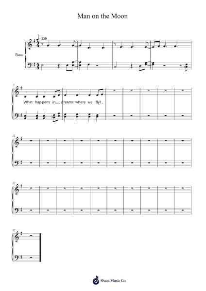 Man on the Moon Sheet Music by Alan Walker/Benjamin Ingrosso-Arr.Phylpeg Bradning
