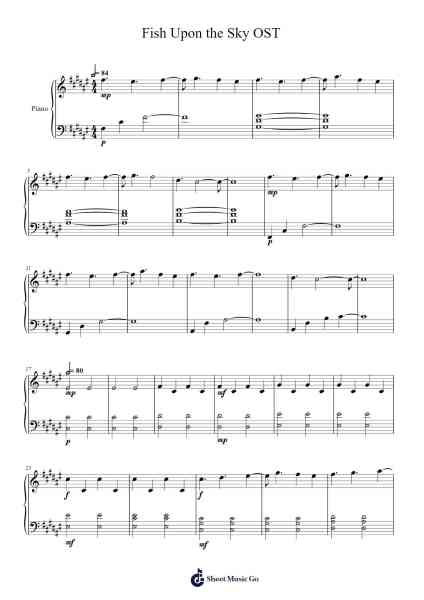 Fish Upon the Sky OST 樂譜由 weesh7979 - 編曲 Popnis Drewtience