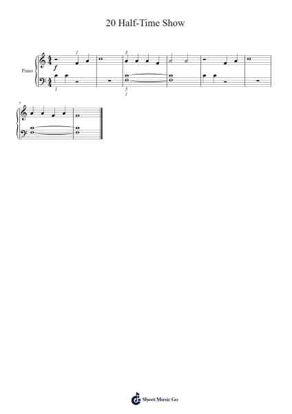 20 Half-Time Show Sheet Music by Ying Yang Twins-Arr.Wattkeith Louichild