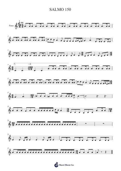 SALMO 150 Sheet Music by Ernani Aguiar-Arr.Yvonmand