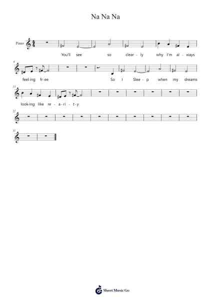 Na Na Na Sheet Music by Pentatonix-Arr.Bartblack Jobky