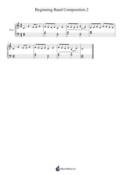 Beginning Band Composition 2 Sheet Music by Rika Muguruma-Arr.Grever Carhume