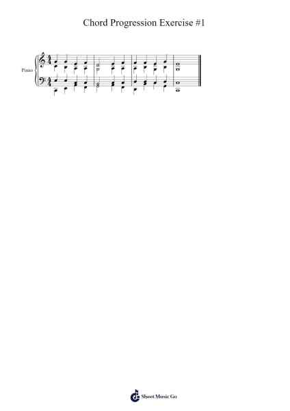 Chord Progression Exercise #1 Sheet Music by Pavlos Papaefthymiou-Arr.Cotphrey