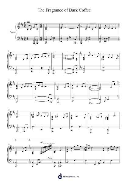 The Fragrance of Dark Coffee Sheet Music by -Arr.Humeleen Bachnat
