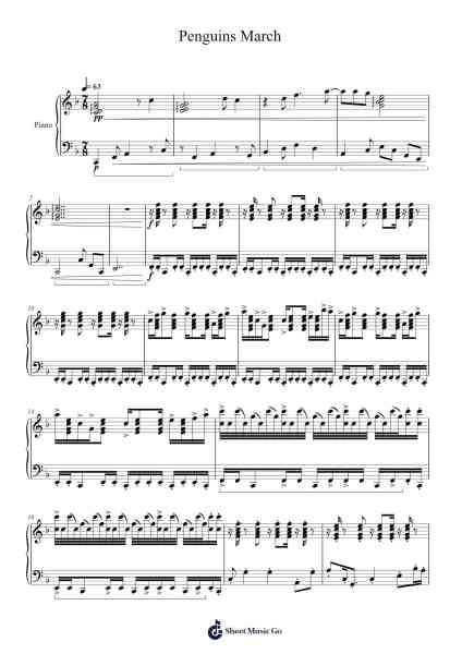 Penguins March Sheet Music by Lucas Smith-Arr.Sampcon Mevans
