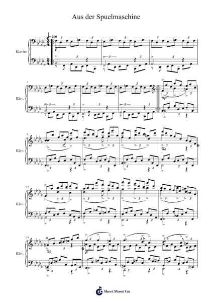 Aus der Spuelmaschine Sheet Music by Arnold Gaerdtner-Arr.Thomgreg