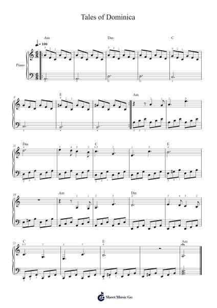 Tales of Dominica Sheet Music by Lil Nas X-Arr.Trutor Hubno