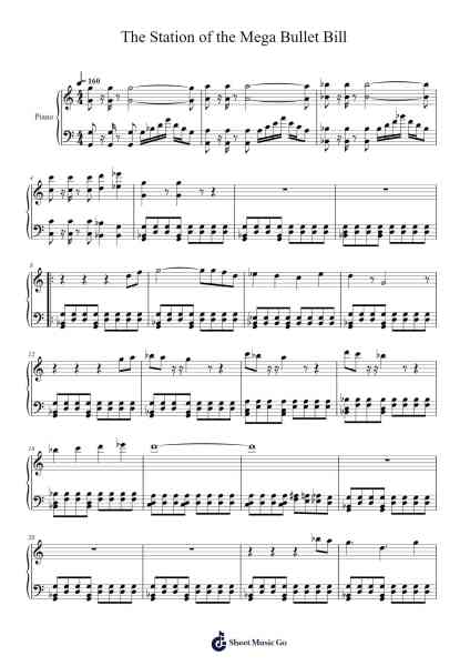 The Station of the Mega Bullet Bill Sheet Music by swannseth-Arr.Uvey