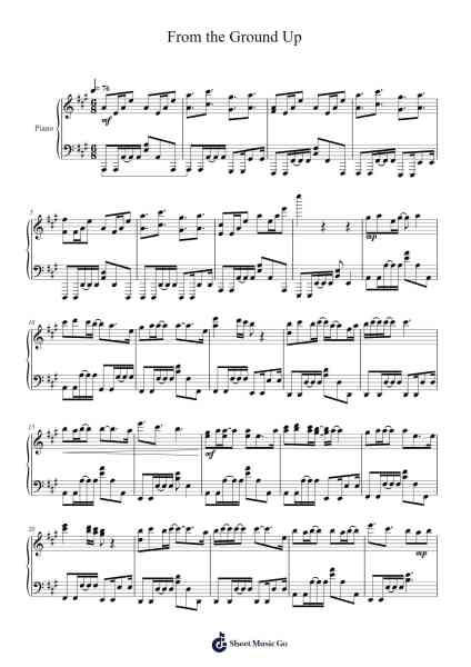 From the Ground Up Sheet Music by Dan + Shay-Arr.Twainted Hewdn