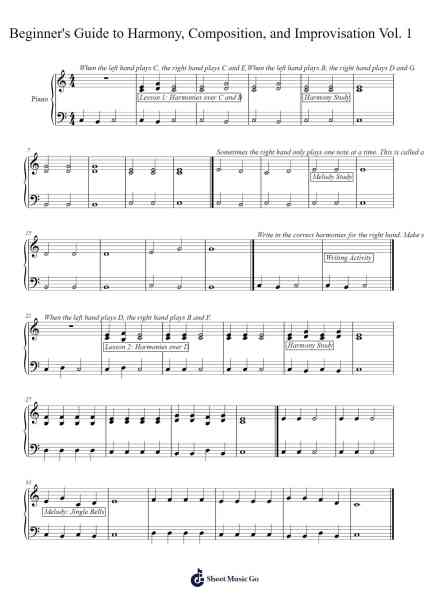 Beginner's Guide to Harmony, Composition, and Improvisation Vol. 1 Sheet Music by ok_reset-Arr.Davepeare
