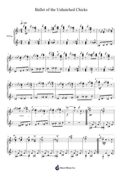 Pictures at an Exhibition - Ballet of the Unhatched Chicks Sheet Music by Modest Mussorgsky-Arr.Vindred Swinglenn