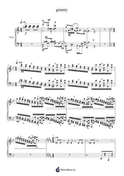 granny Sheet Music by pritchettnehe-Arr.Eipsyale