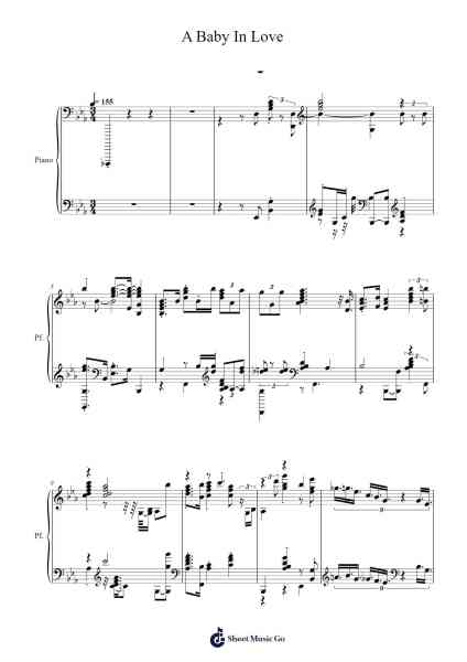 A Baby In Love Sheet Music by -Arr.Guntrine