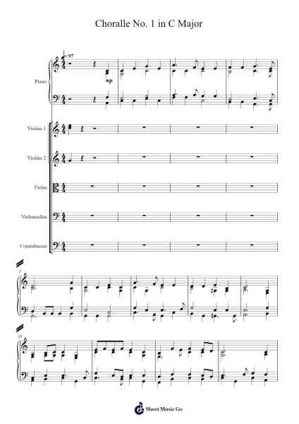 Choralle No. 1 in C Major Sheet Music by Saltodd Bobclife-Arr.Relip