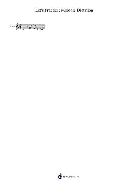 Let's Practice: Melodic Dictation Sheet Music by Ferclair Johnmar-Arr.Judmons Bairdchel