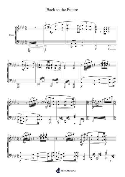 Back to the Future Sheet Music by Alan Silvestri-Arr.Turdrea