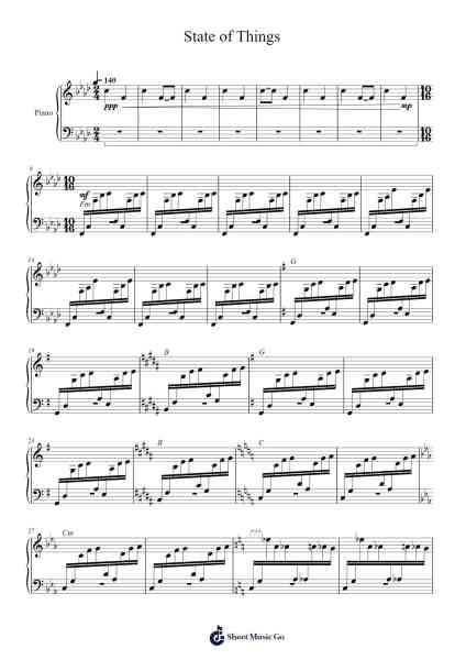 State of Things Sheet Music by undefined-Arr.Gemten Churhy