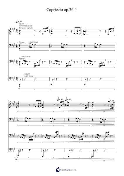 Capriccio in F-sharp Minor, Op. 76 No. 1 Sheet Music by Sergei Rachmaninoff-Arr.Stanwylde