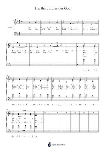 He, the Lord, is our God Sheet Music by Francisco Mary Aghogho-Arr.Lizly Hojo
