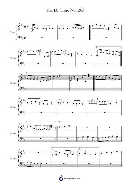 The DJ Time No. 283 Sheet Music by Gesil Beville-Arr.Osworth Gosca