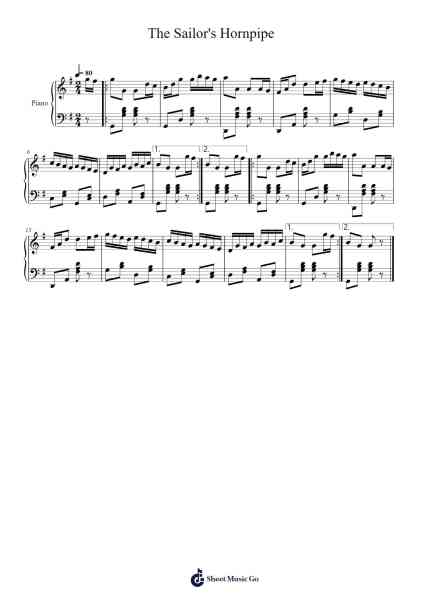 The Sailor's Hornpipe Sheet Music by Misc Traditional-Arr.Derwy Joylogg