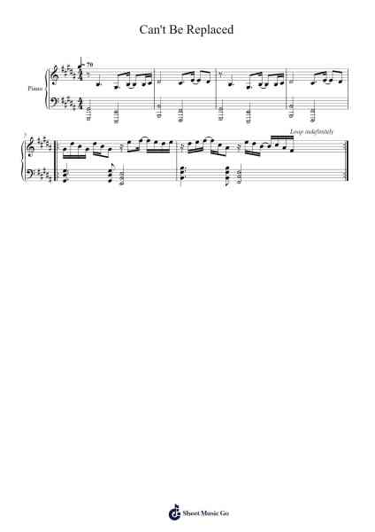 Can't Be Replaced Sheet Music by Juice WRLD-Arr.Buckchad