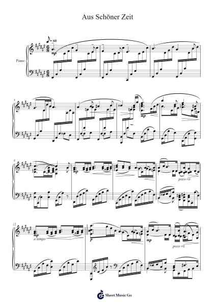 Aus Schöner Zeit Sheet Music by Heinrich Hofmann-Arr.Pebar Hawgie