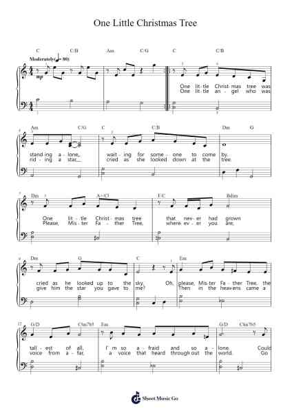 One Little Christmas Tree Sheet Music by Stevie Wonder-Arr.Doulow