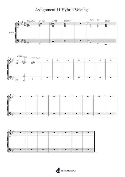 Assignment 11 Hybrid Voicings Sheet Music by acebulsk-Arr.Inmark Ausbrooke