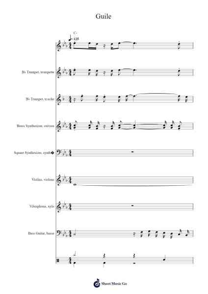 Guile Sheet Music by Yoko Shimomura-Arr.Temky Pisoll