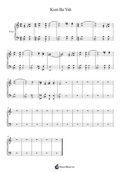 Kum Ba Yah Sheet Music by Alexandria Brooks-Arr.Detio Gemlo
