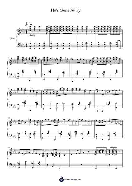 He's Gone Away Sheet Music by Fats Waller-Arr.Kimbach Bloornorth