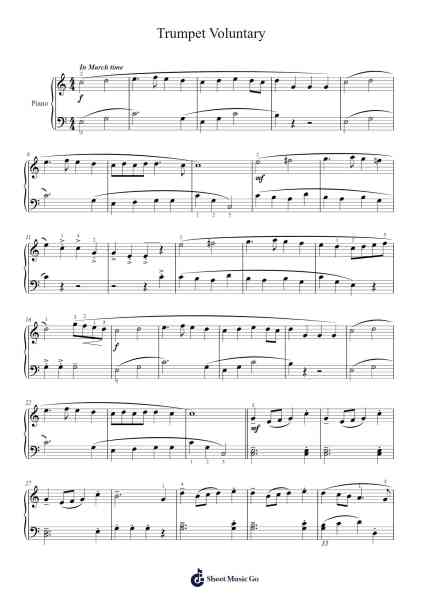 Trumpet Voluntary Sheet Music by Jeremiah Clarke-Arr.Lilrald