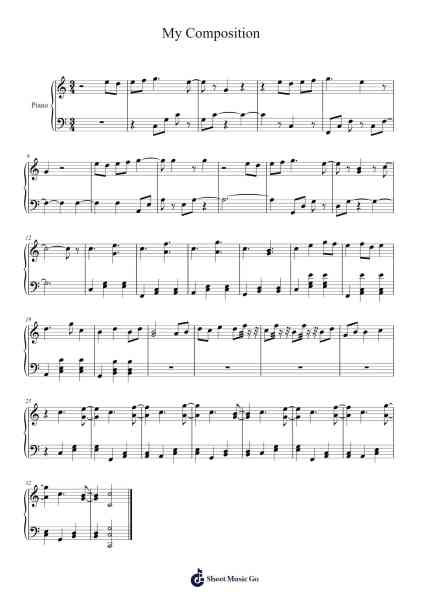 My Composition 樂譜由 Bianca Loyuk - 編曲 Bartnice