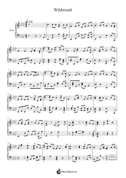 Wildwood Sheet Music by Tori Amos-Arr.Brookjoy