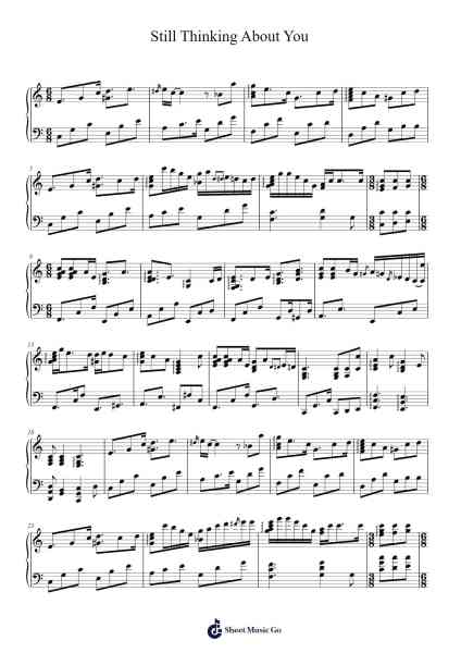 Still Thinking About You Sheet Music by Koshun Nakao-Arr.Jonessibyl Midsopp