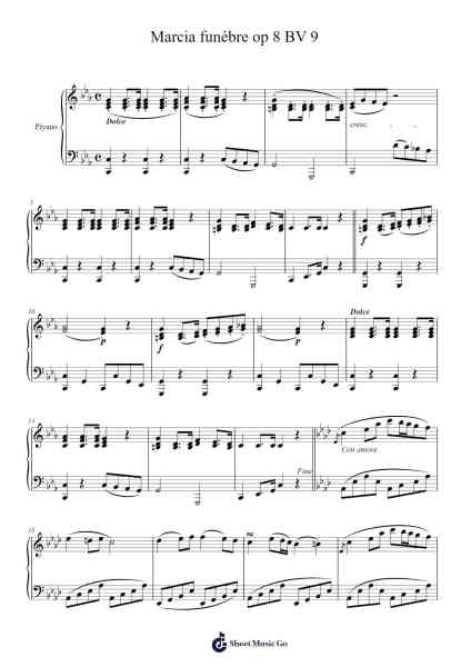 Marcia funébre sulla morte d'un eroe, Op. 8 BV 9 Sheet Music by Ferruccio Busoni-Arr.Rodblair