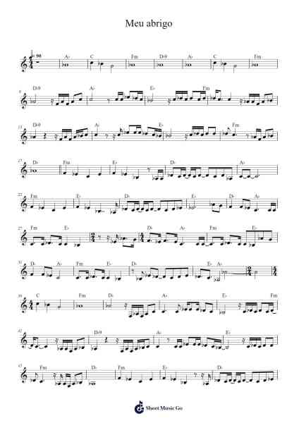 Meu abrigo Sheet Music by Melim-Arr.Tice Charsweet