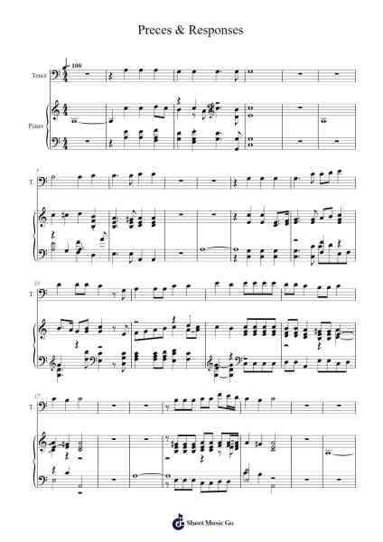 Preces & Responses Sheet Music by -Arr.Hobbaird Birdsibyl