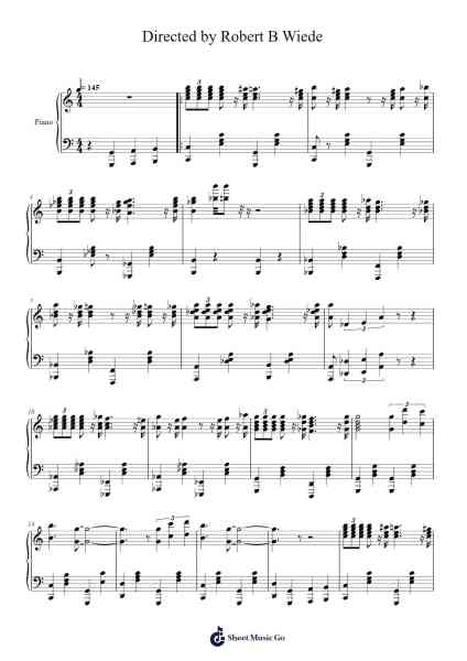 Directed by Robert B Wiede Sheet Music by Robert B. Wiede-Arr.Motbrow
