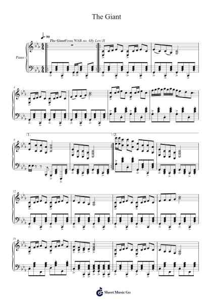The Giant Sheet Music by moviemaker5000-Arr.Lopeare