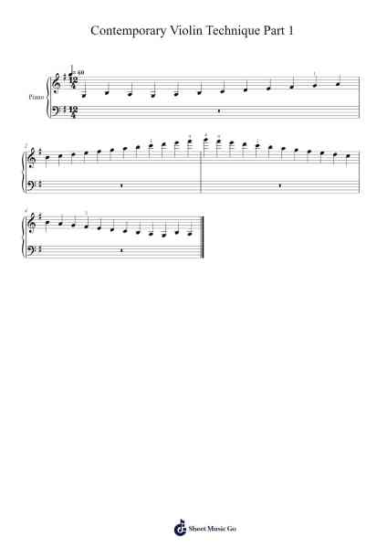 Contemporary Violin Technique Part 1: Three Octave Scales Sheet Music by Ivan Galamian-Arr.Motbrow